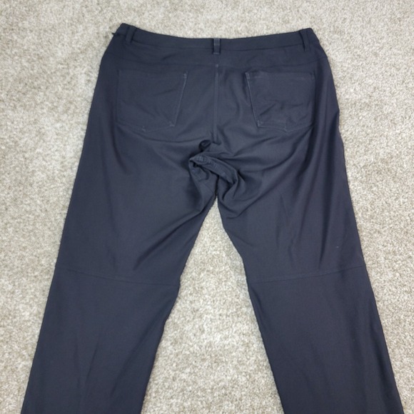 Lululemon Classic Fit 5 Pocket Pant Warpstreme Mens 36 Solid Black Performance - Picture 3 of 6
